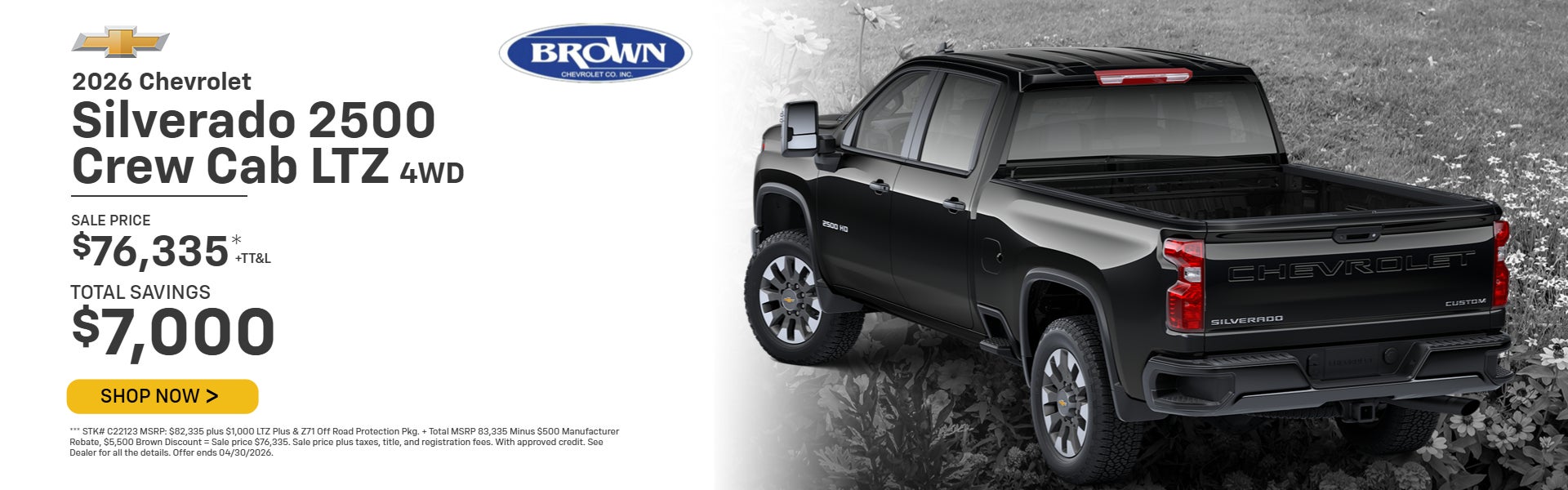 2026 Chevrolet Silverado 2500 Crew Cab LTZ 4WD