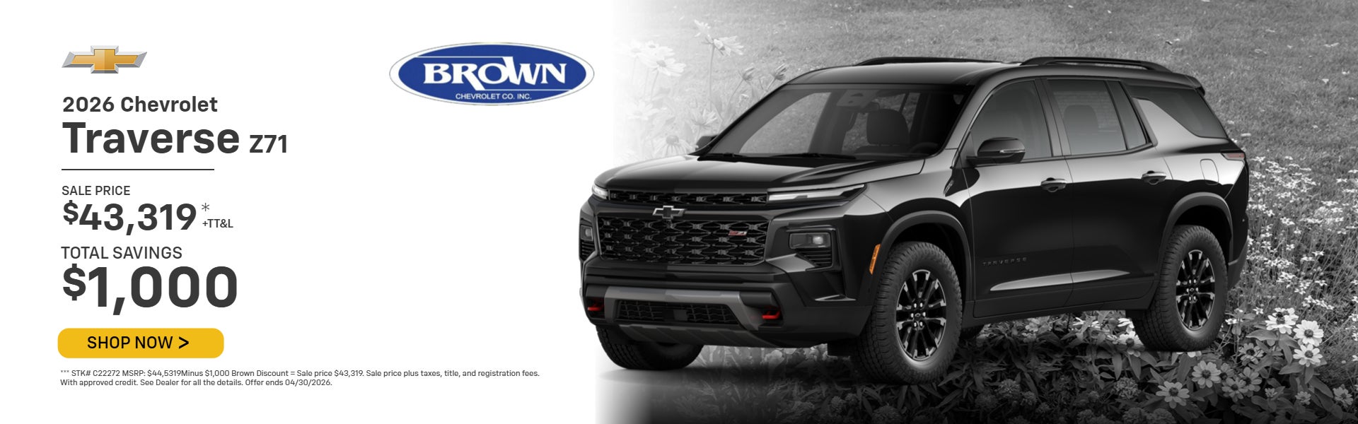 2026 Chevrolet Traverse Z71