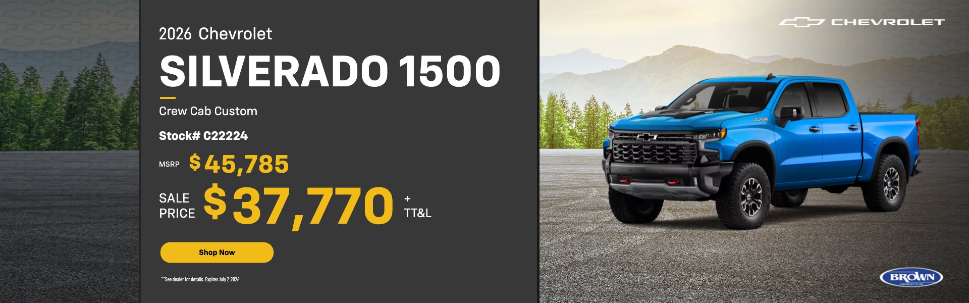 2026 Chevrolet Silverado 1500 Crew Cab Custom